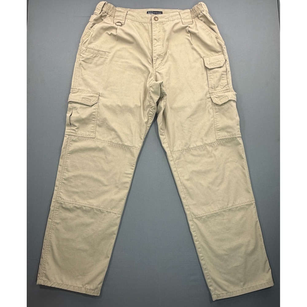 5.11 Tactical Series Taclite Pro Pants Khaki Tan Ripstop BDU Cargo Men's 38x34